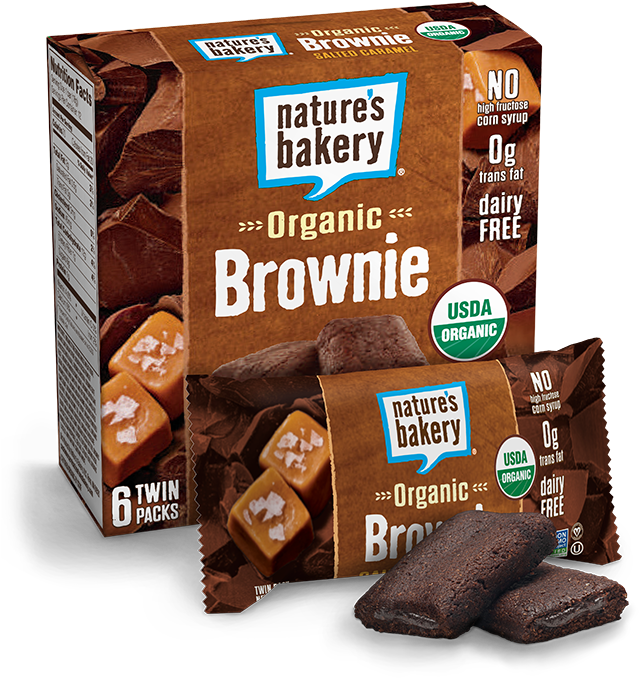 Nature's Bakery Brownie Salted Caramel , Png Download - Nature's Bakery Organic Brownie, Transparent Png PNG with transparent background