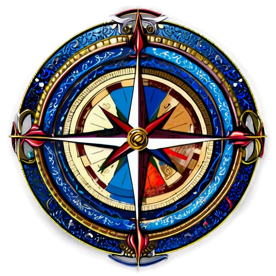 Nautical Compass Rose Graphic Png 14