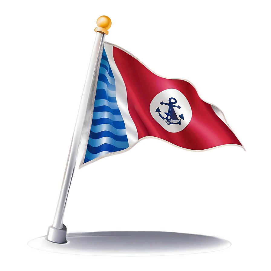 Nautical Flagpole Style Png Hmv4