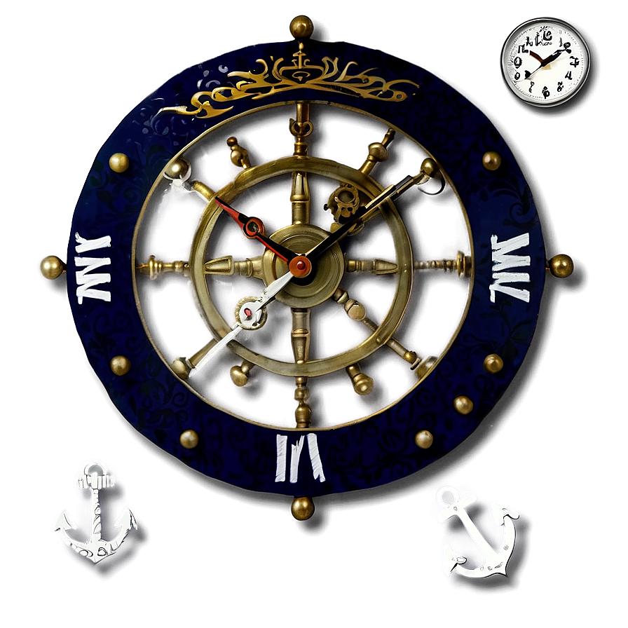 Nautical Wall Clock Png Vhg