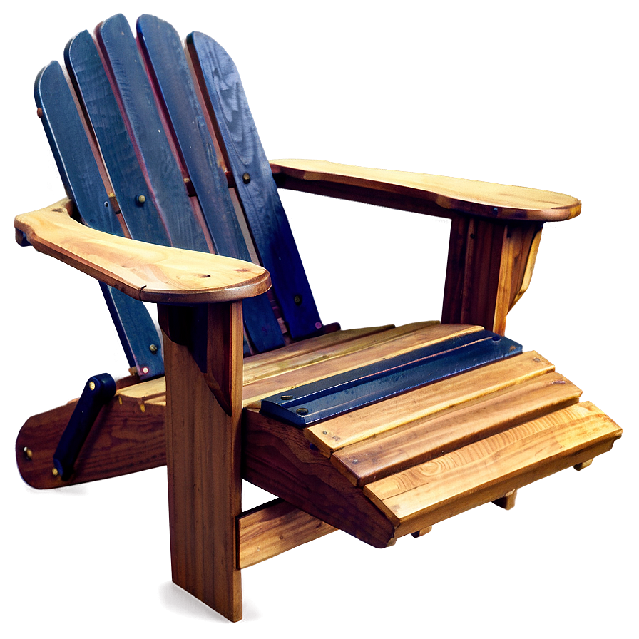 Navy Adirondack Chair Png 06292024