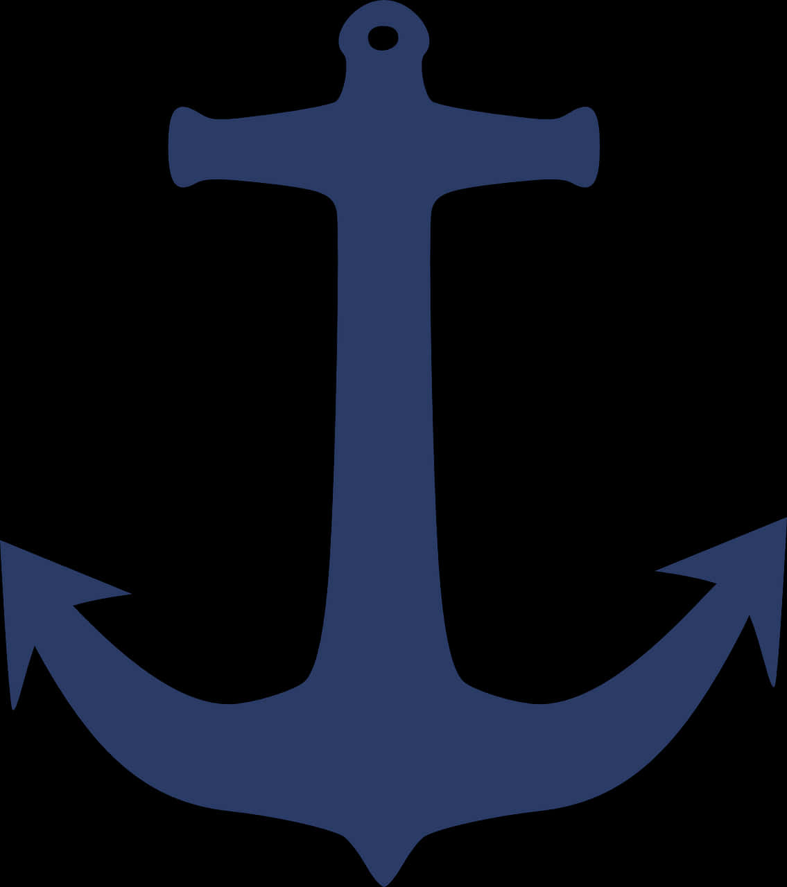 Navy Blue Anchor Graphic