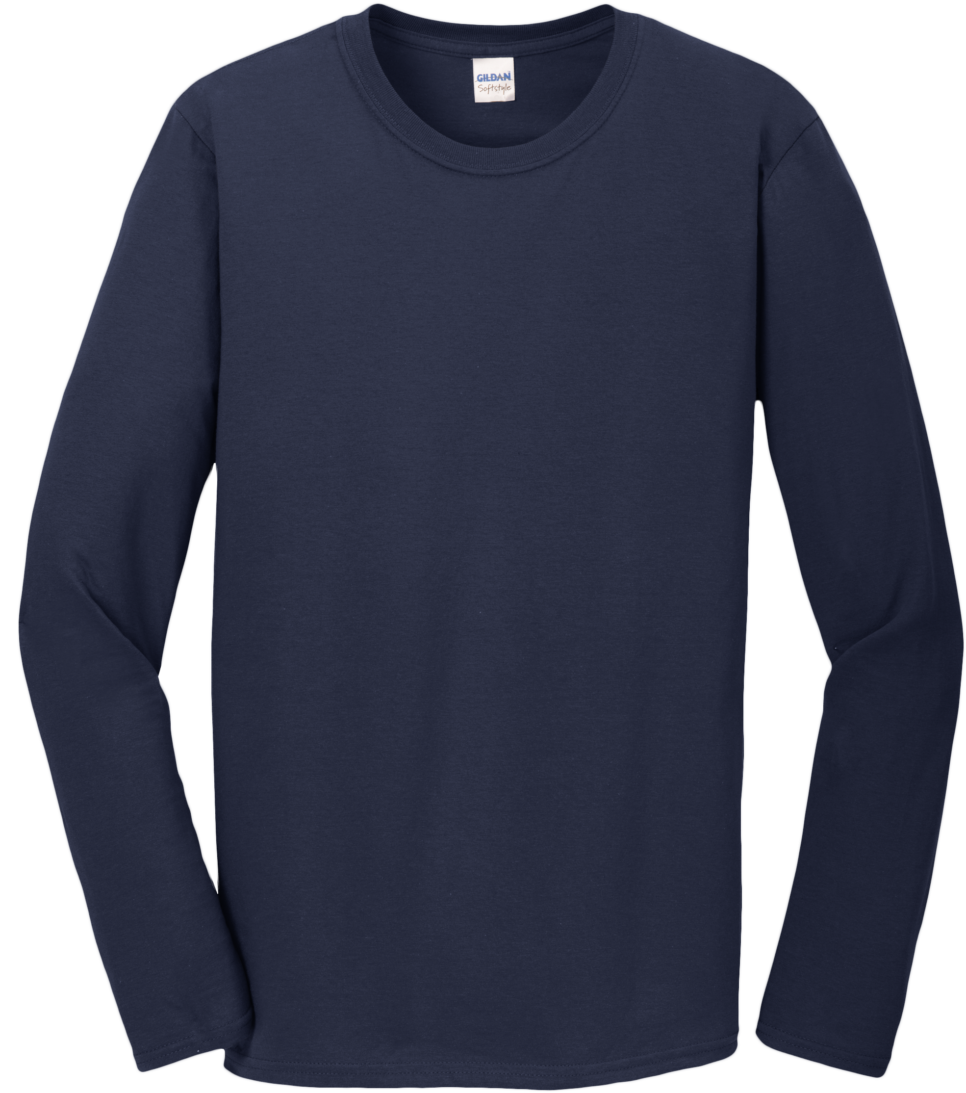 Navy Blue Long Sleeve T Shirt Template