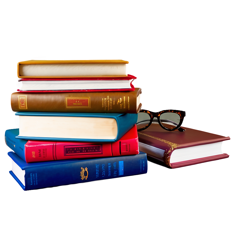 Neatly Stacked Books Png 94