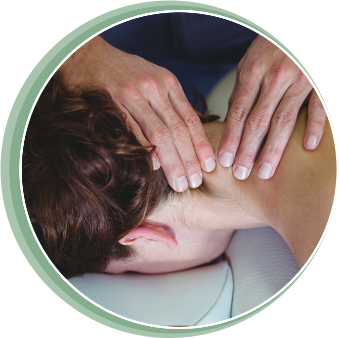 Neck Massage Therapy Spa Treatment PNG with transparent background