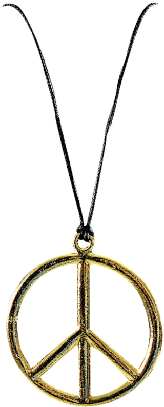 Necklace Clipart Gangsta - Peace Necklace, HD Png Download PNG with transparent background