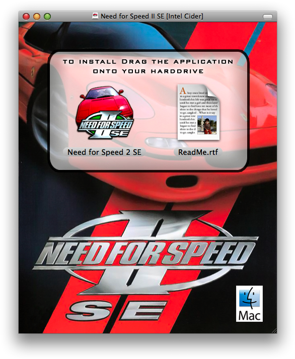 Needfor Speed2 S E Installation Mac