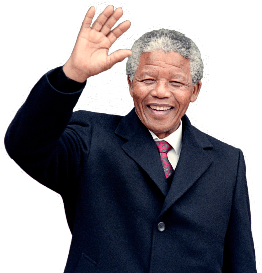 Nelson Mandela Waving Smile