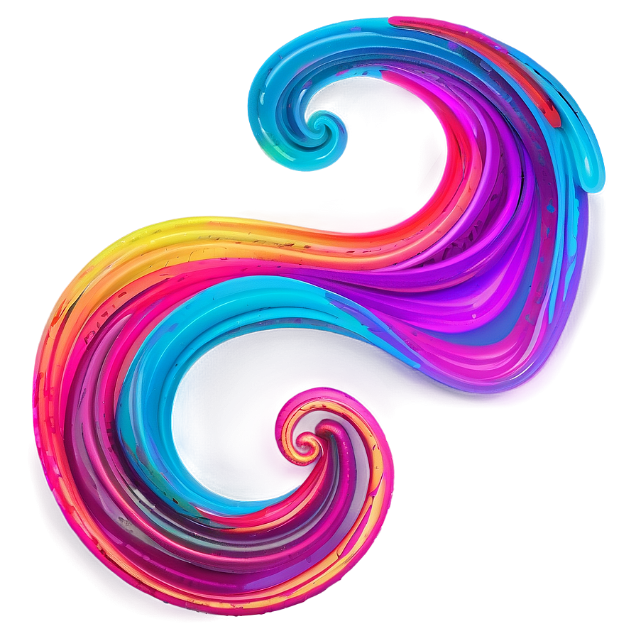 Neon Abstract Swirls Png 06202024