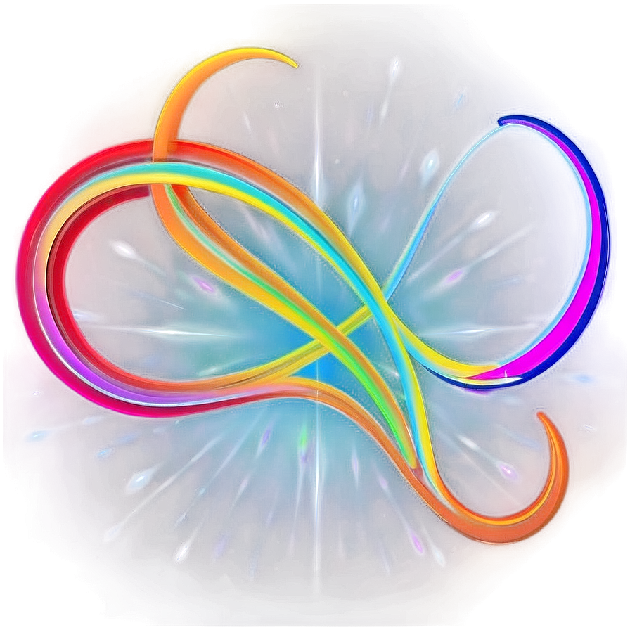 Neon Abstract Swirls Png 39