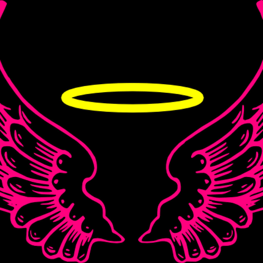 Neon Angel Haloand Wings