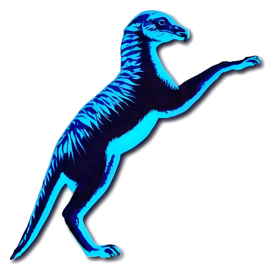 Neon Animal Silhouettes PNG uds24 PNG with transparent background