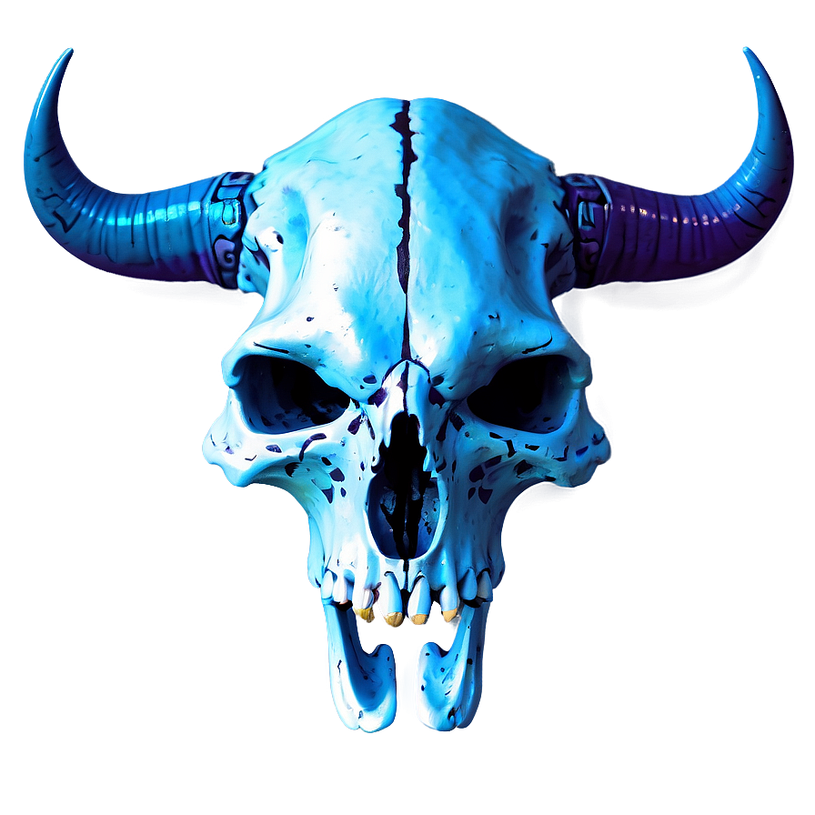 Neon Animal Skull Png Bfc92