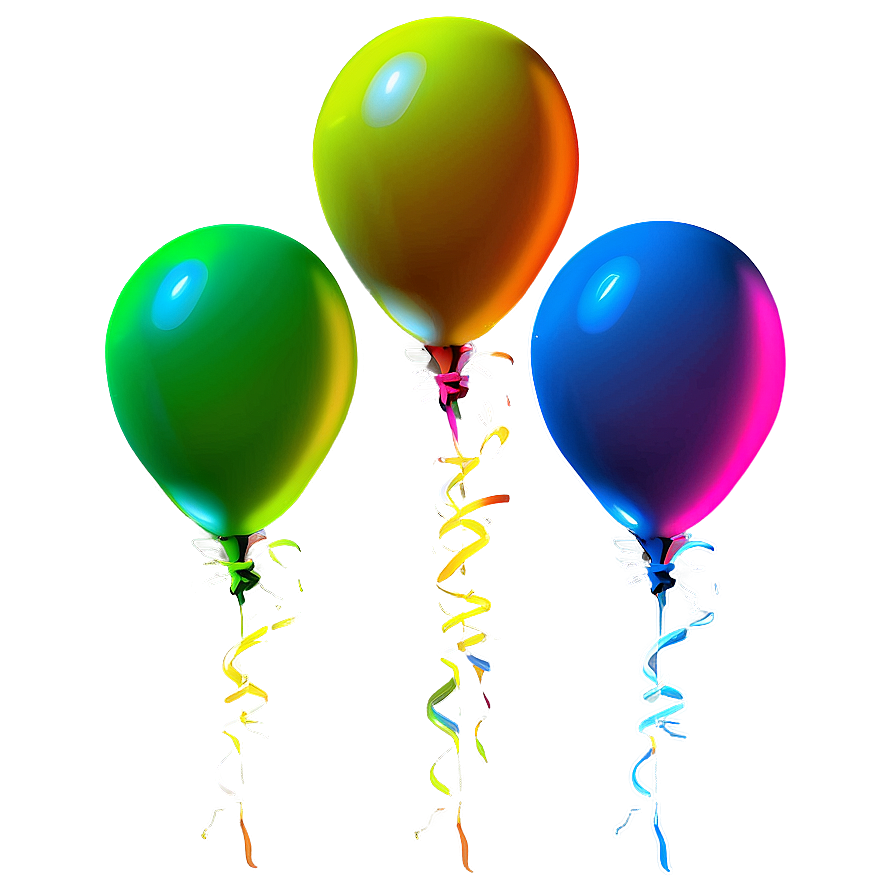 Neon Balloons Png Xgj83