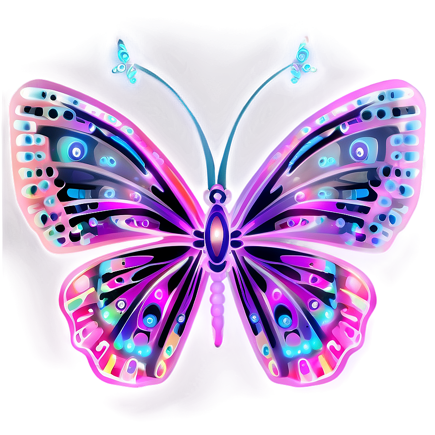 Neon Butterfly Fantasy Png 44