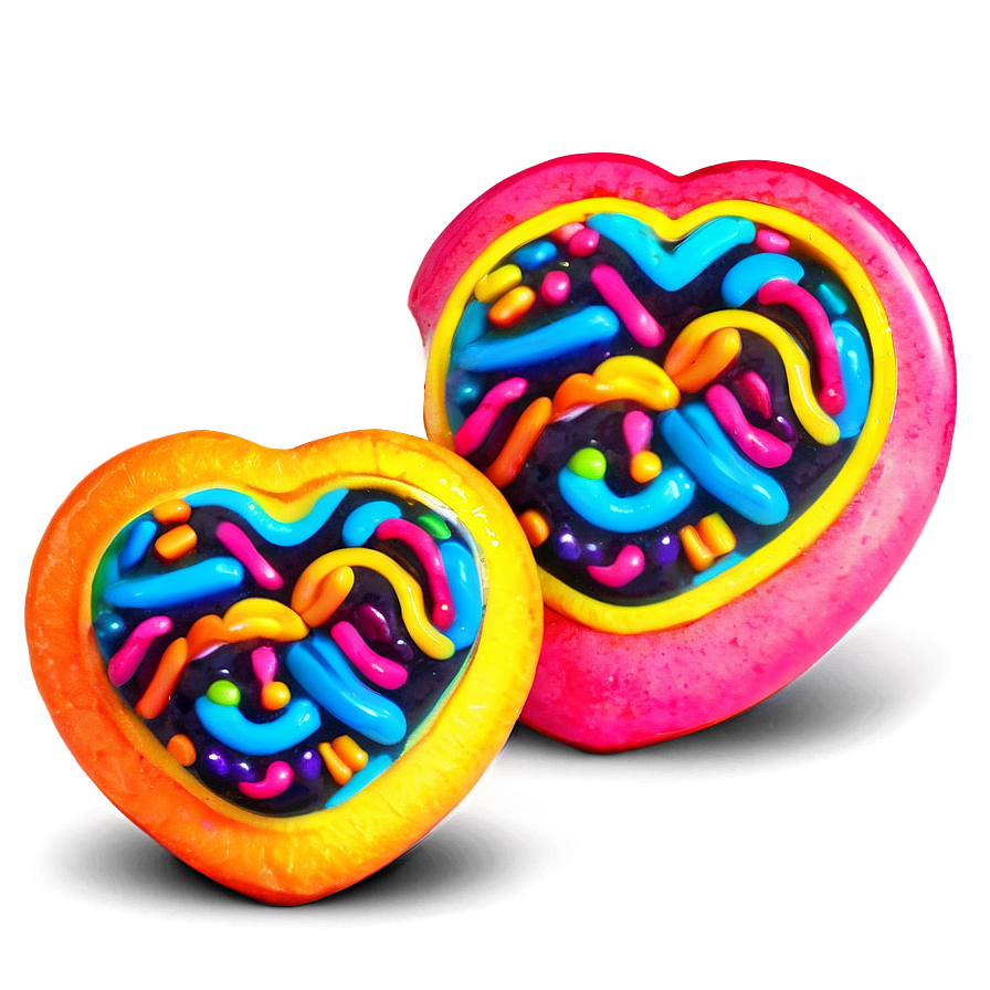 Neon Candy Heart Png Fdx19