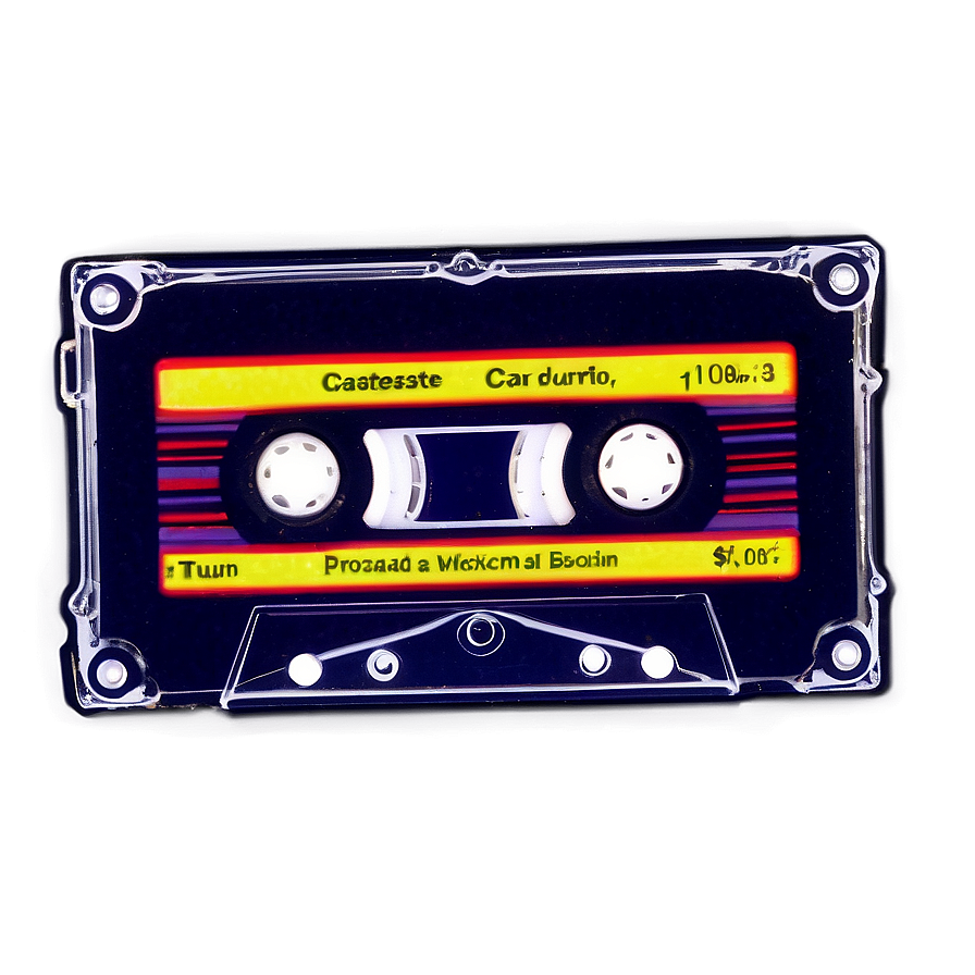 Neon Cassette Tape Png 45