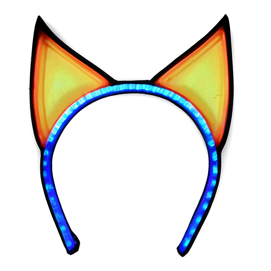 Neon Cat Ears Png Sow41