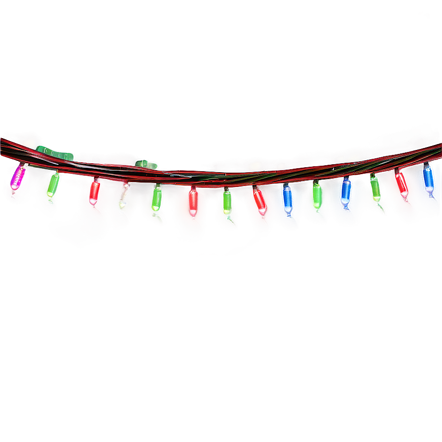 Neon Christmas String Lights Png Ybn