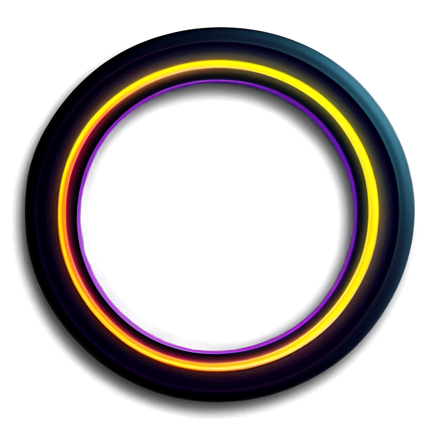 Neon Circle Frame Png Vrv29