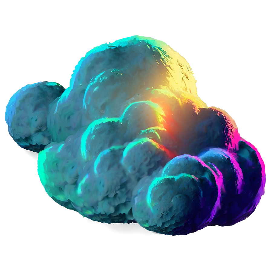 Neon Clouds Png Wab