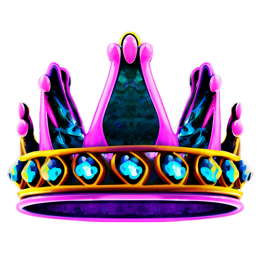 Neon Crown Artwork Png 65