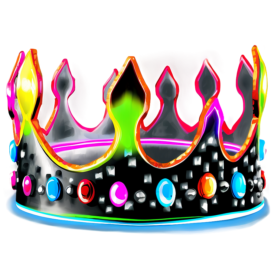 Neon Crown Drawing Png 84