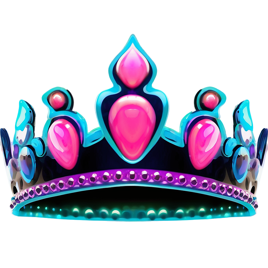 Neon Crown For Design Png 06272024