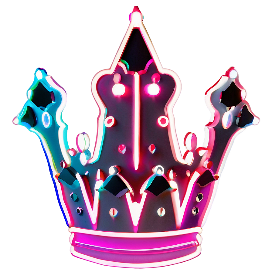 Neon Crown Icon Png 06272024