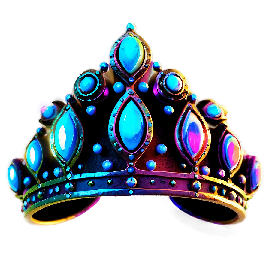 Neon Crown Render Png Hxj