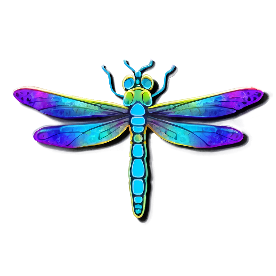 Neon Dragonfly Png Jqs89