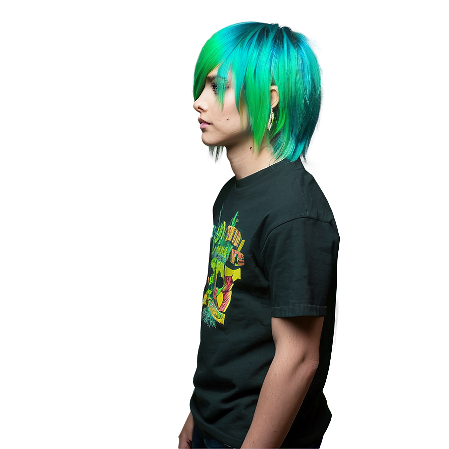 Neon Emo Hair Look Png Vit55