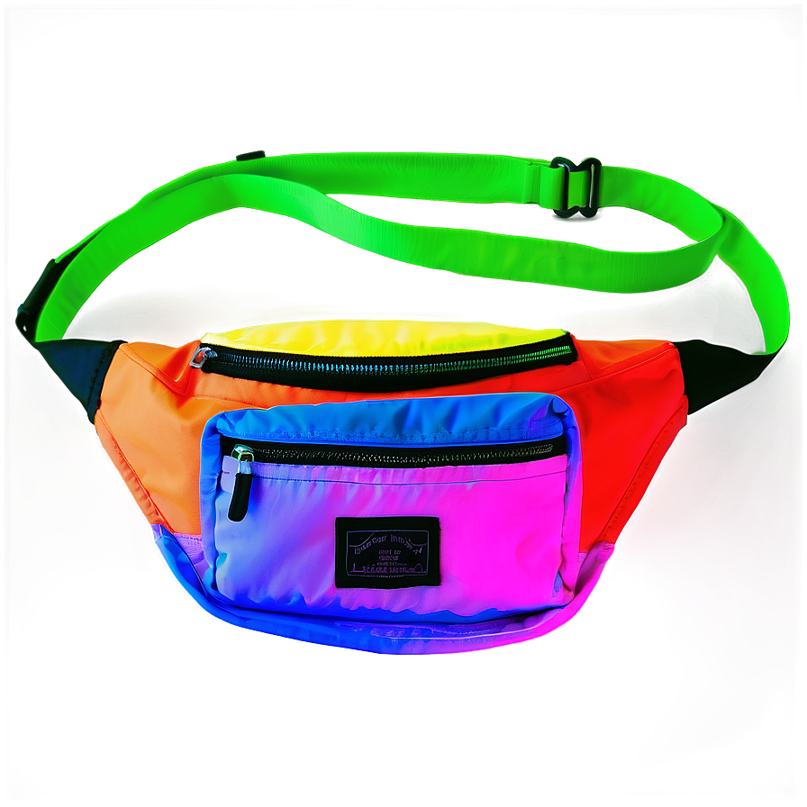 Neon Fanny Pack Png 06212024