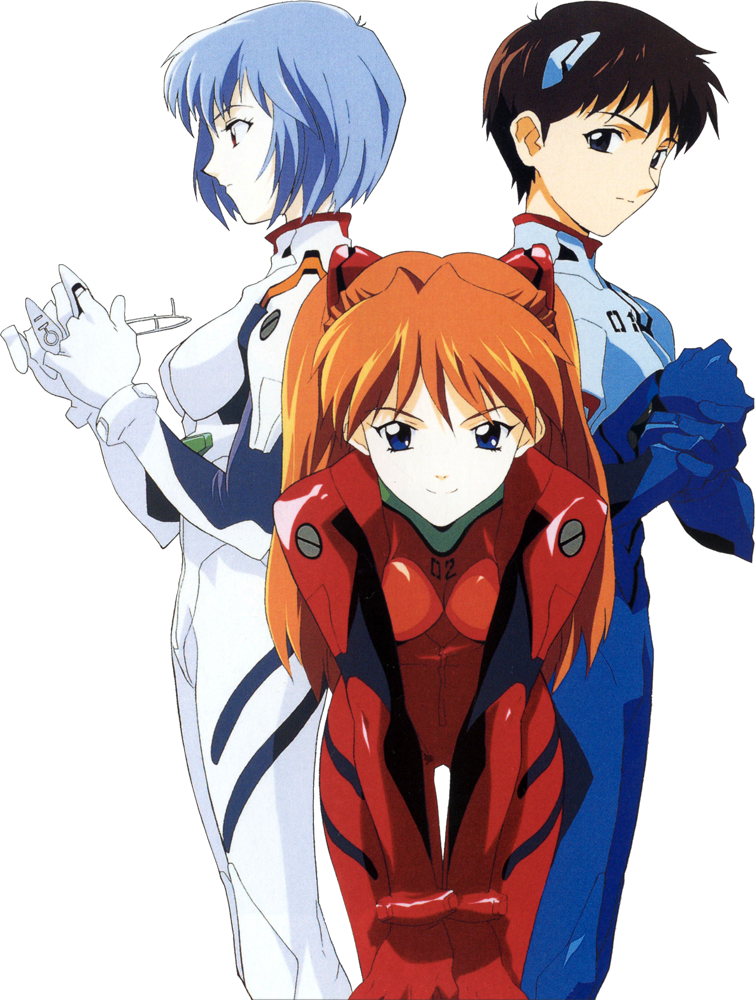Neon Genesis Evangelion Main Characters, HD Png Download PNG with transparent background