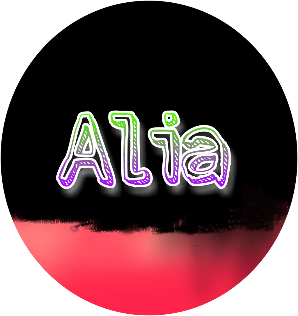 Neon Glow Alia Text