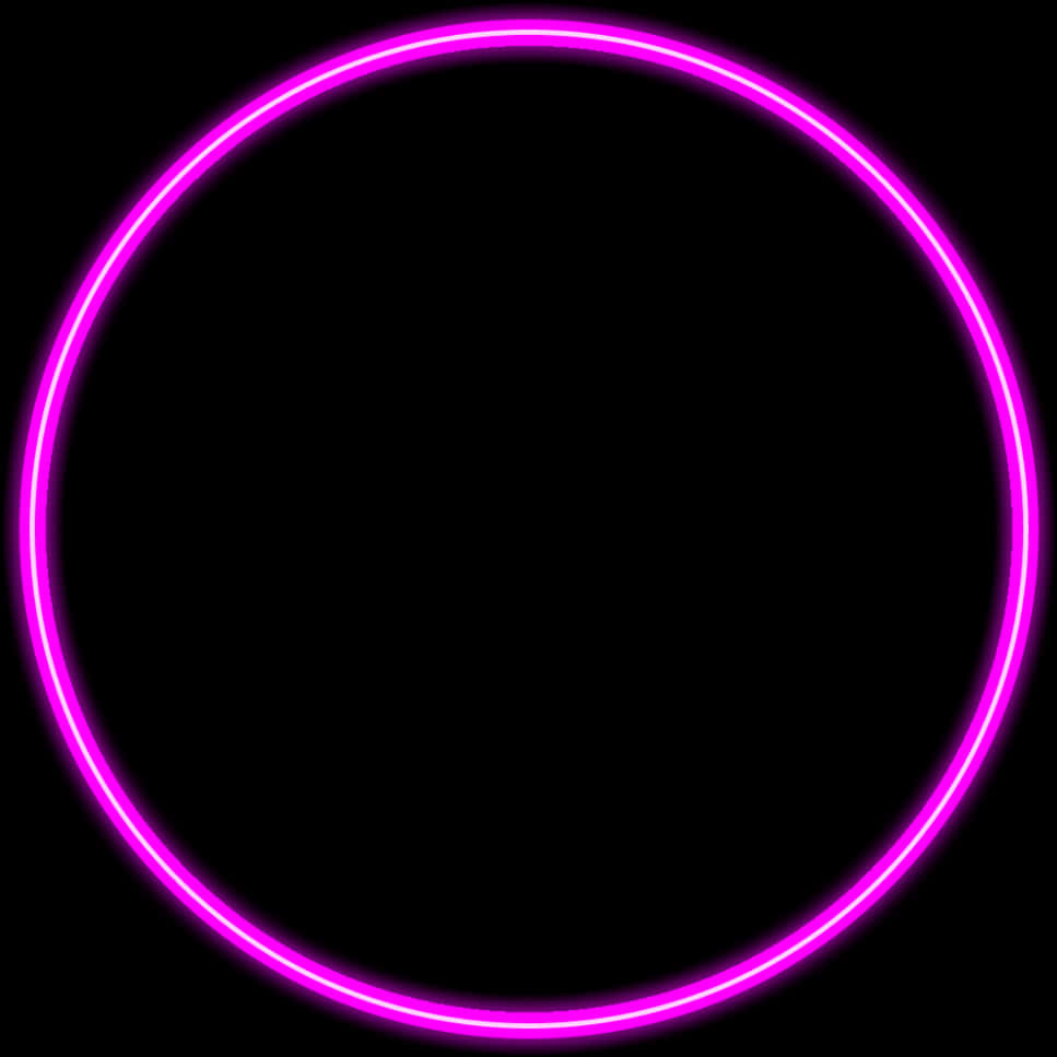 Neon Glow Circle Pink