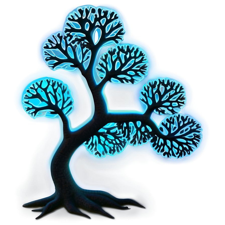 Neon Glow Tree Of Life Concept Png 06122024