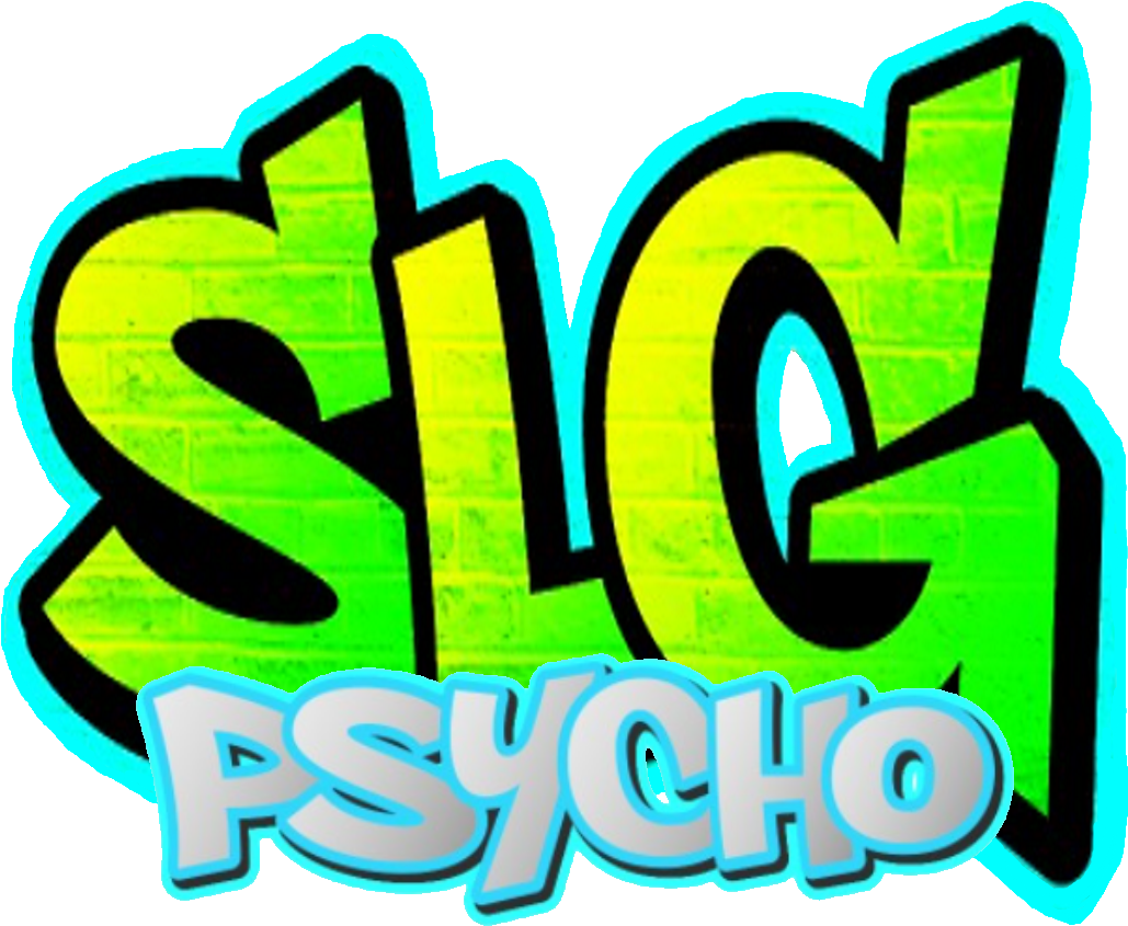 Neon Graffiti Psycho Text