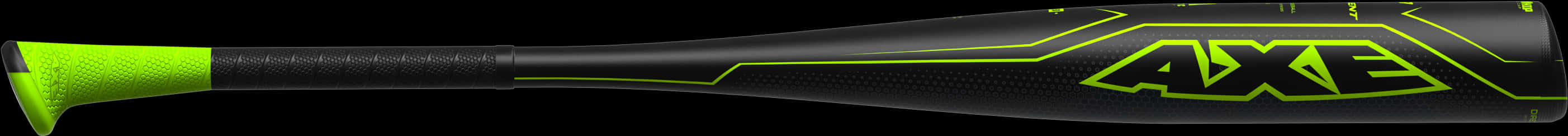 Neon Green Black Axe Baseball Bat PNG image with a transparent background, free high-resolution download