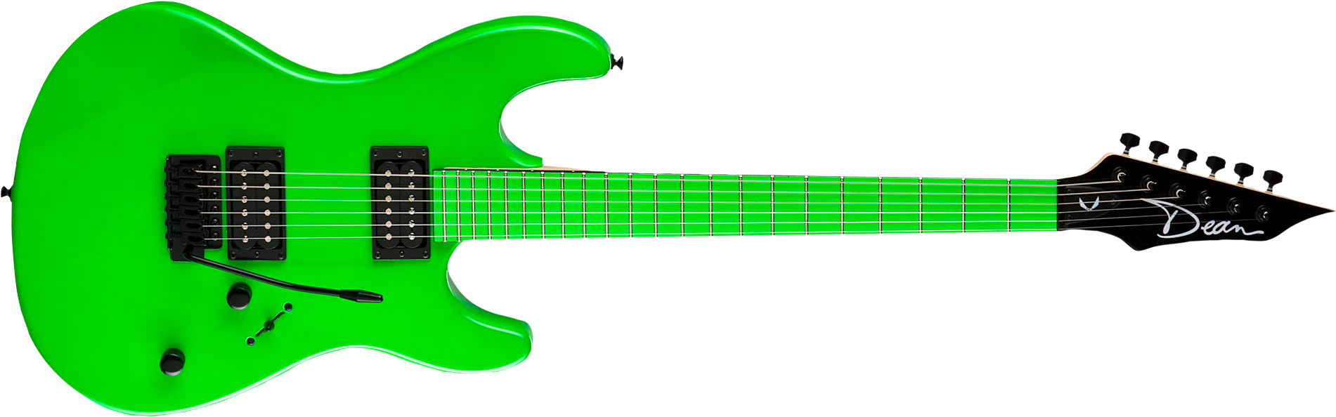 Neon Green Electric Guitar