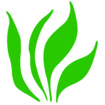 Neon Green Grass Graphic PNG with transparent background