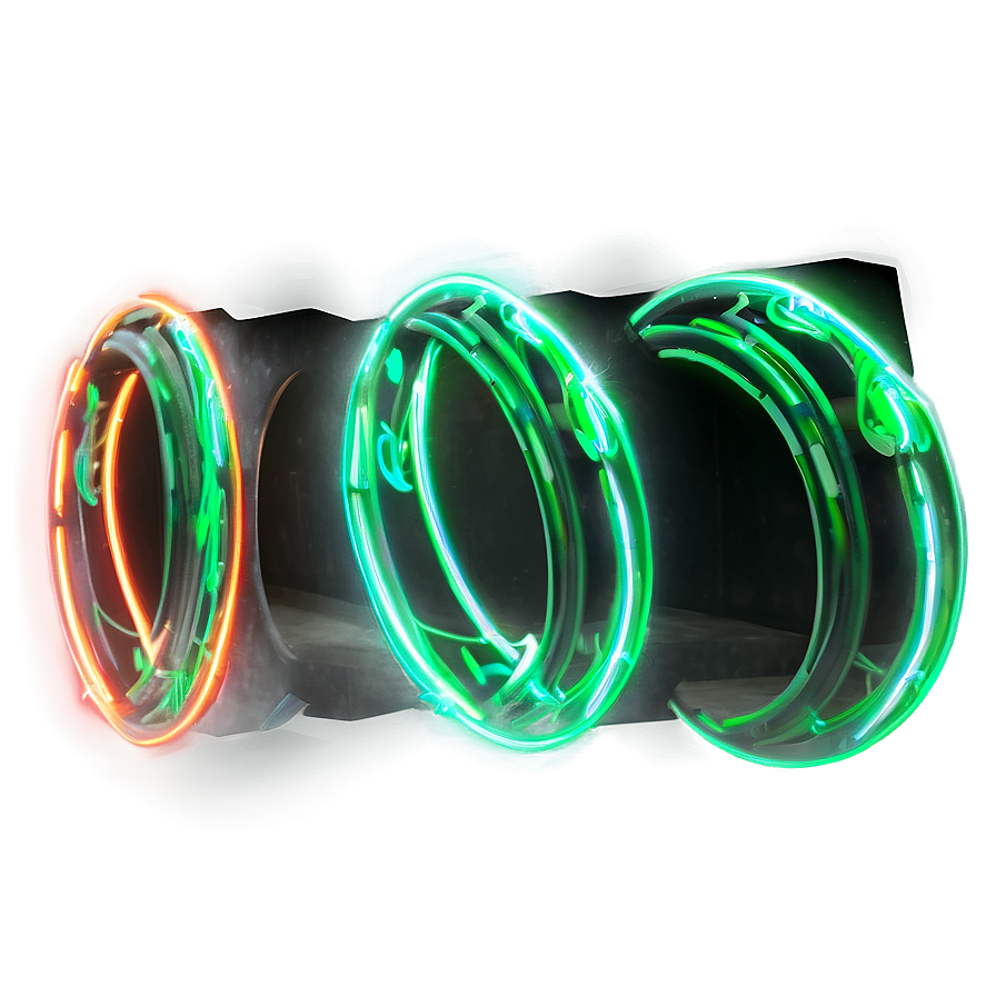 Neon Green Light Effect Png 06262024