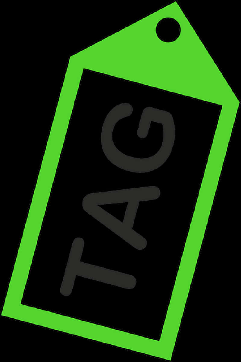 Neon Green Price Tag Design