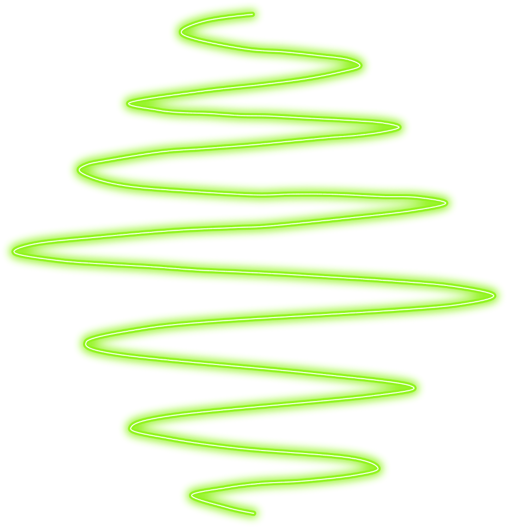 Neon Green Spiral Line