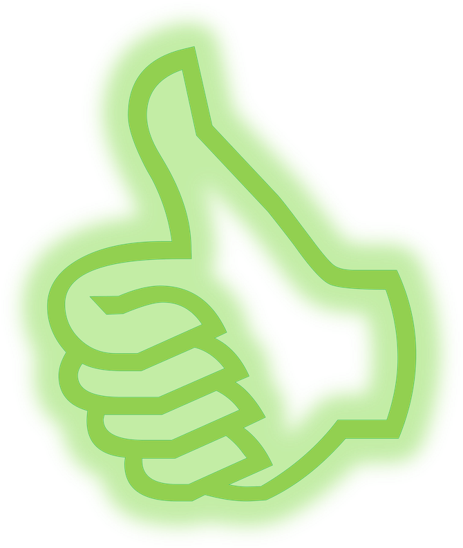 Neon Green Thumbs Up Emoji