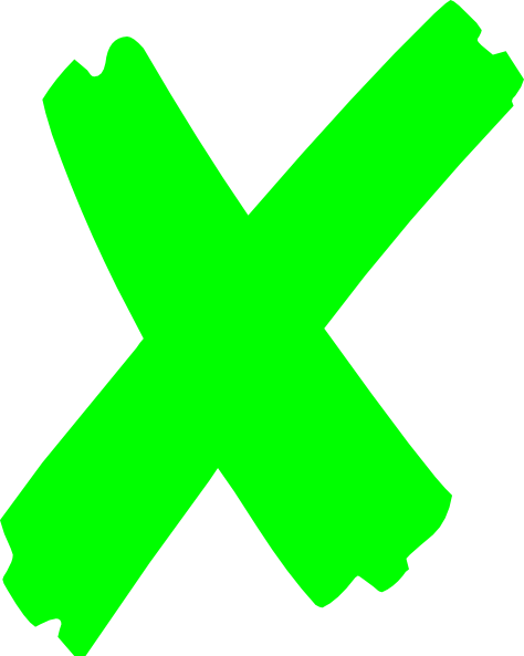 How To Set Use X Mark Green Clipart PNG with transparent background
