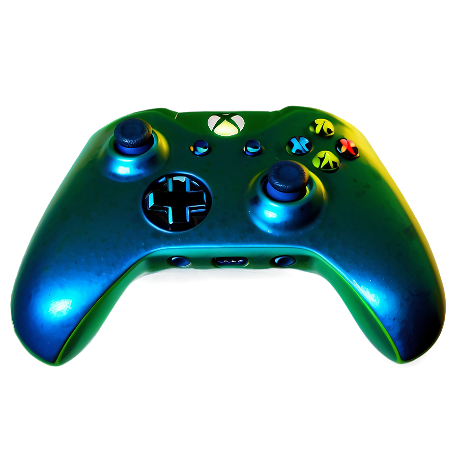 Neon Green Xbox Controller PNG 05252024 PNG with transparent background