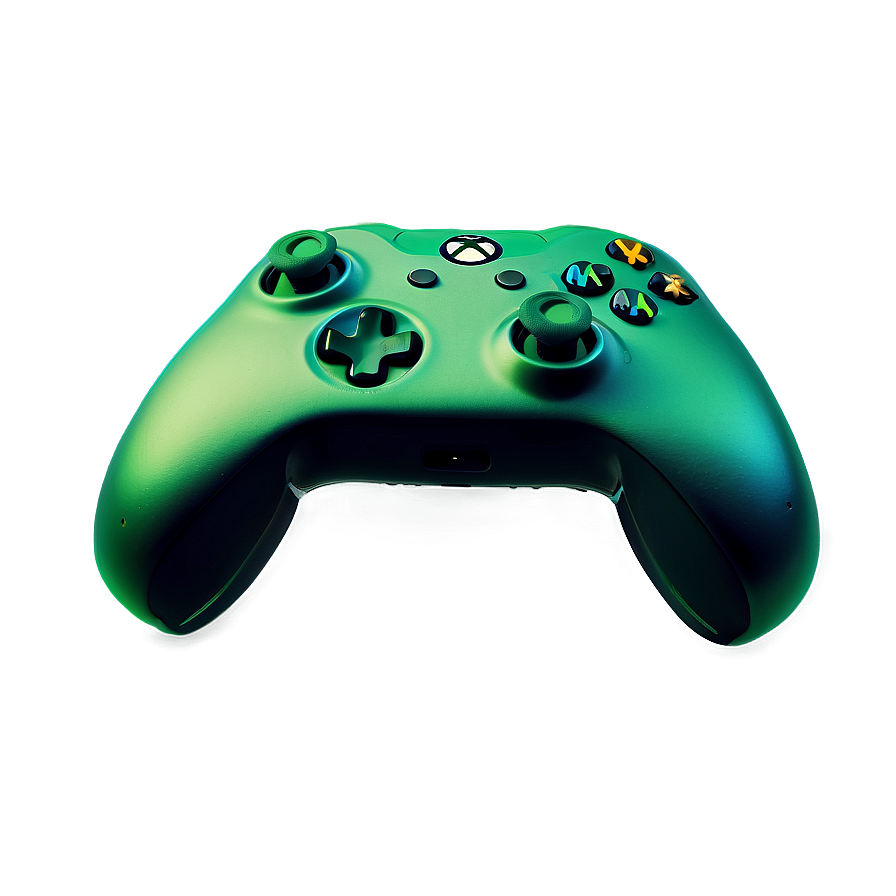 Neon Green Xbox Controller PNG 4 PNG with transparent background