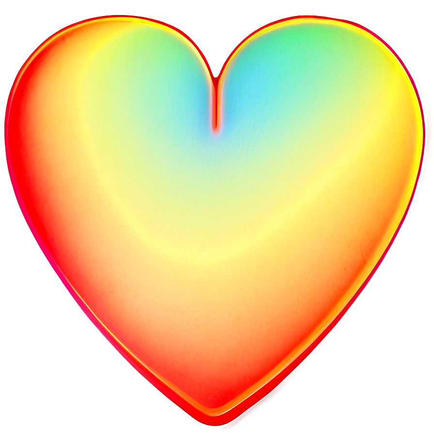 Neon Heart Effect Png 96