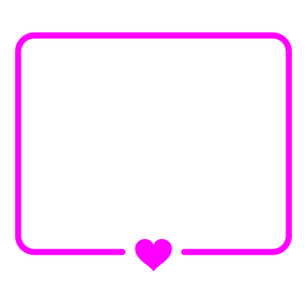 Neon Heart Frame